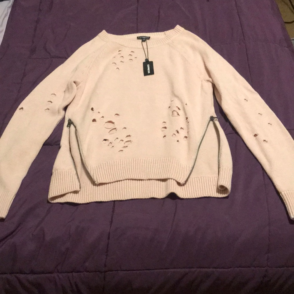 Light pink sweater NWT